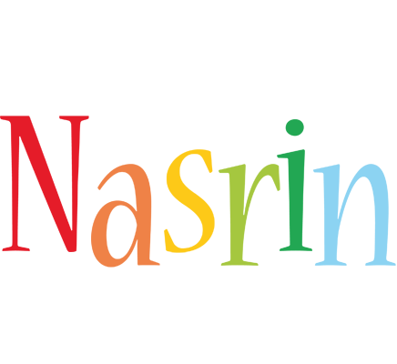 Nasrin birthday logo