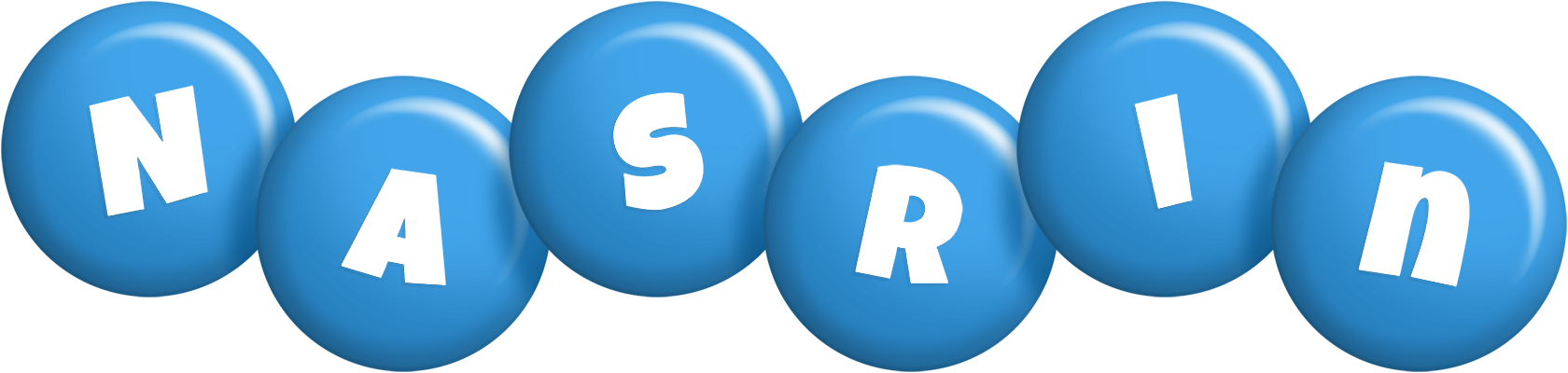 Nasrin candy-blue logo
