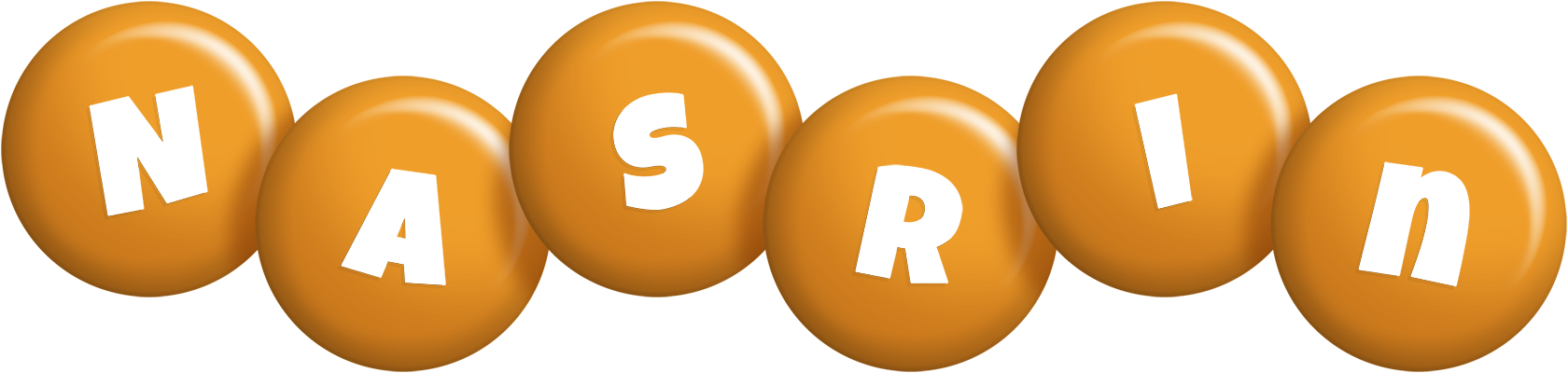 Nasrin candy-orange logo