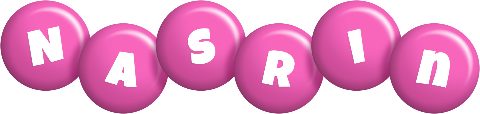 Nasrin candy-pink logo