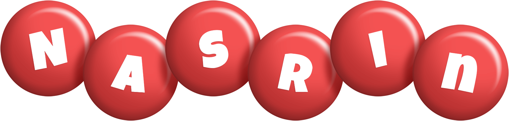 Nasrin candy-red logo