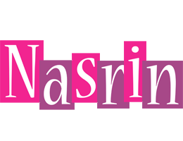 Nasrin whine logo