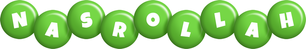 Nasrollah candy-green logo