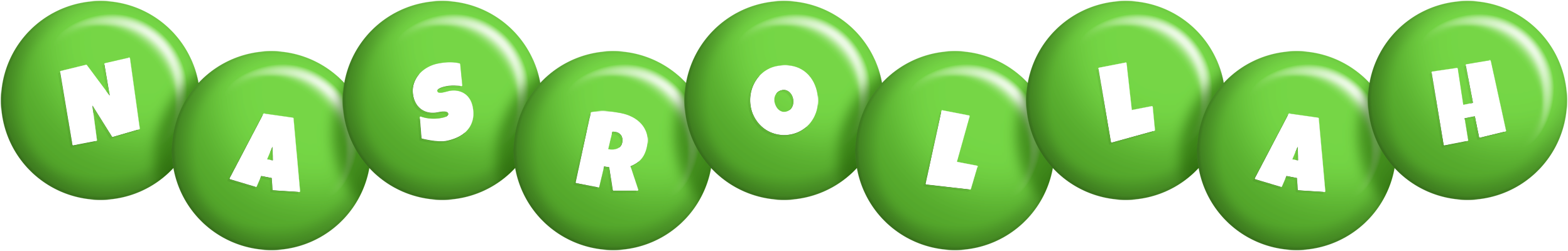 Nasrollah candy-green logo