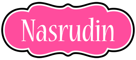 Nasrudin invitation logo