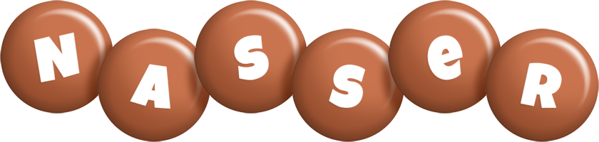 Nasser candy-brown logo
