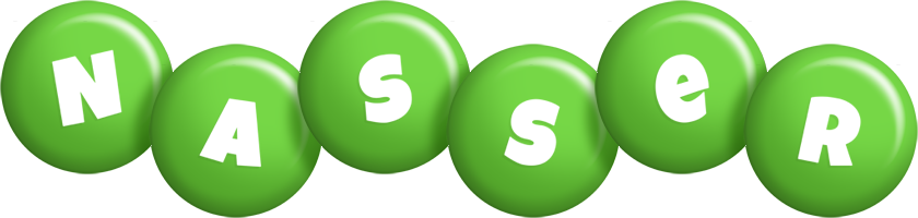 Nasser candy-green logo