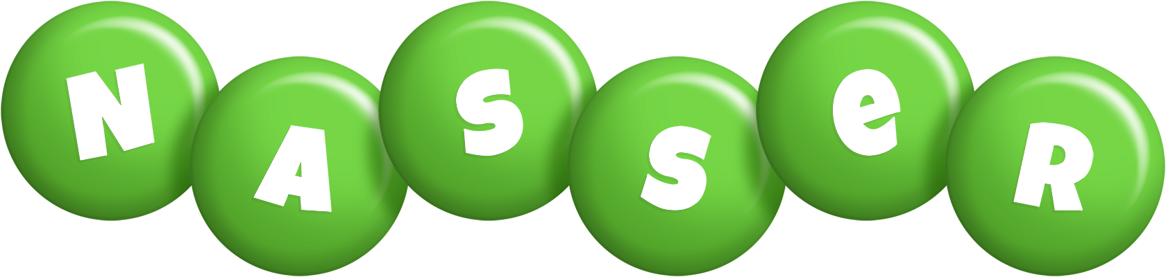 Nasser candy-green logo