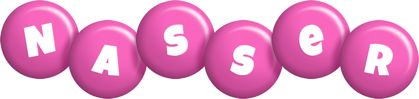 Nasser candy-pink logo
