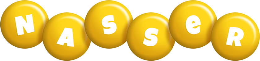 Nasser candy-yellow logo