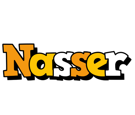 Nasser cartoon logo