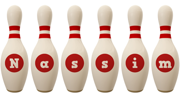 Nassim bowling-pin logo