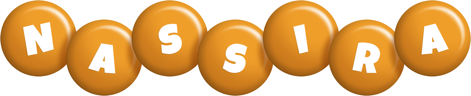 Nassira candy-orange logo