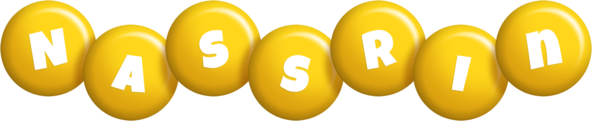 Nassrin candy-yellow logo