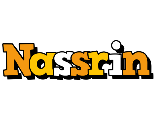 Nassrin cartoon logo