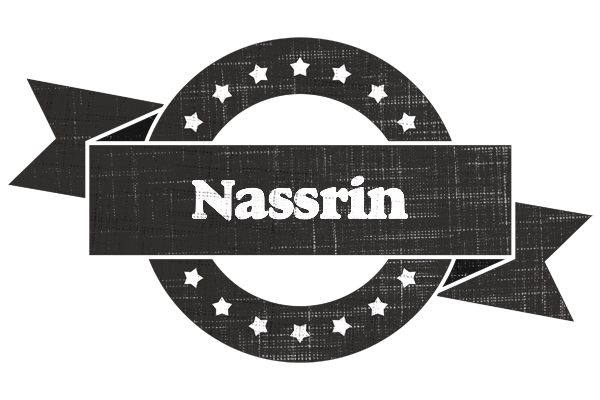 Nassrin grunge logo