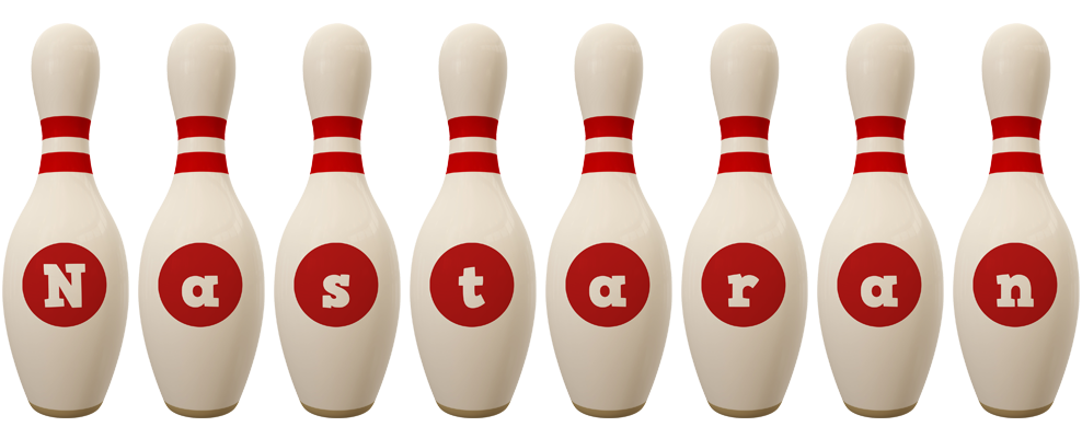 Nastaran bowling-pin logo