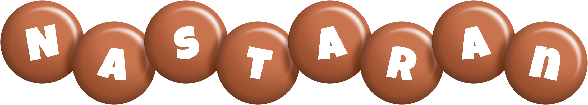 Nastaran candy-brown logo