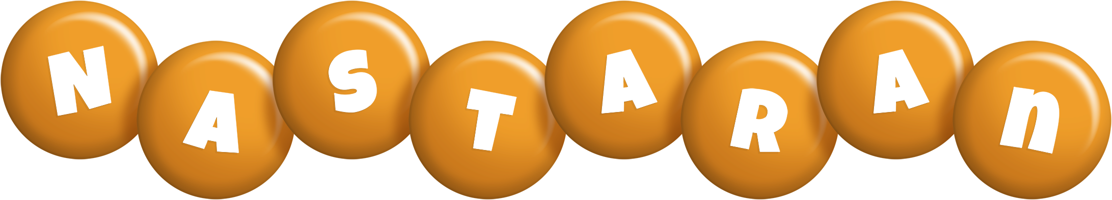 Nastaran candy-orange logo