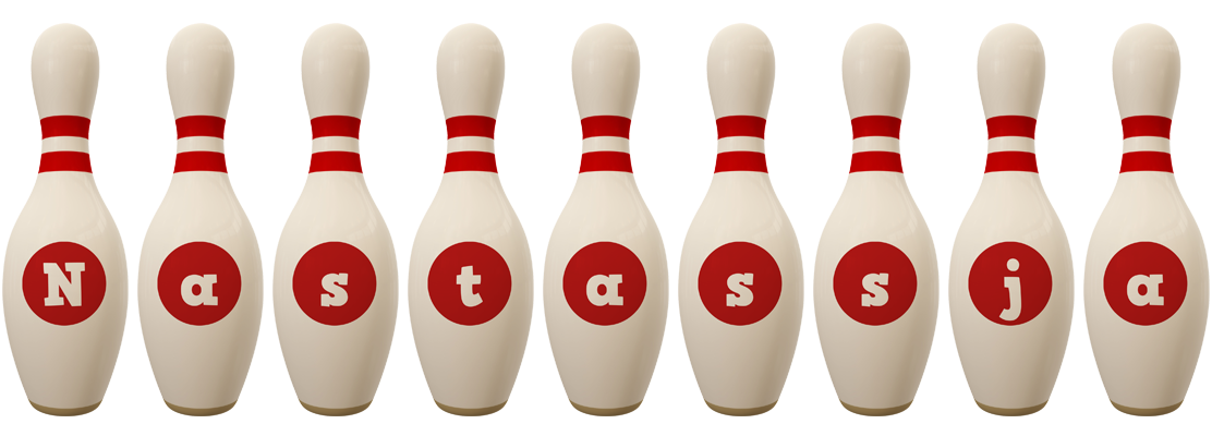 Nastassja bowling-pin logo