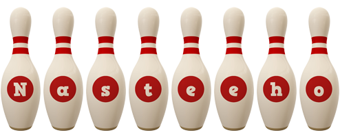 Nasteeho bowling-pin logo