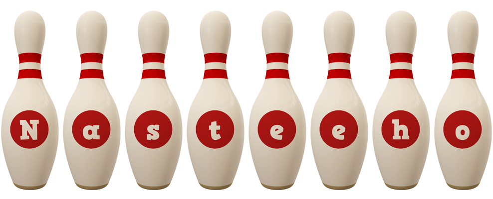Nasteeho bowling-pin logo