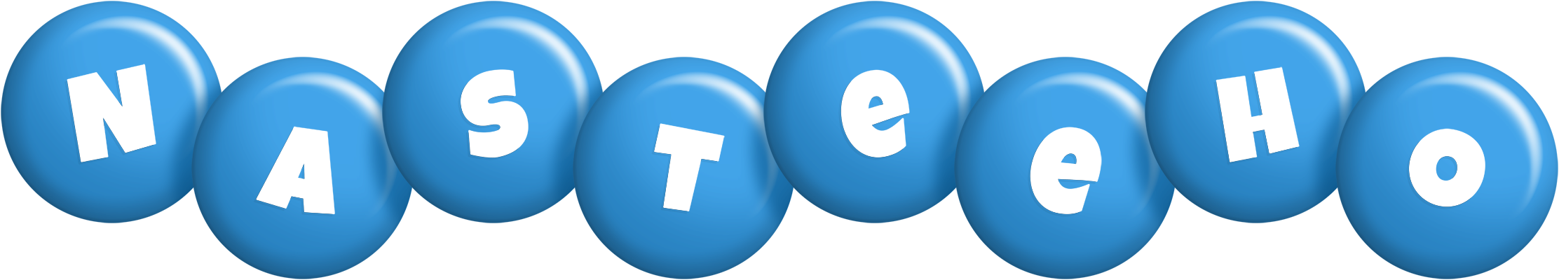 Nasteeho candy-blue logo
