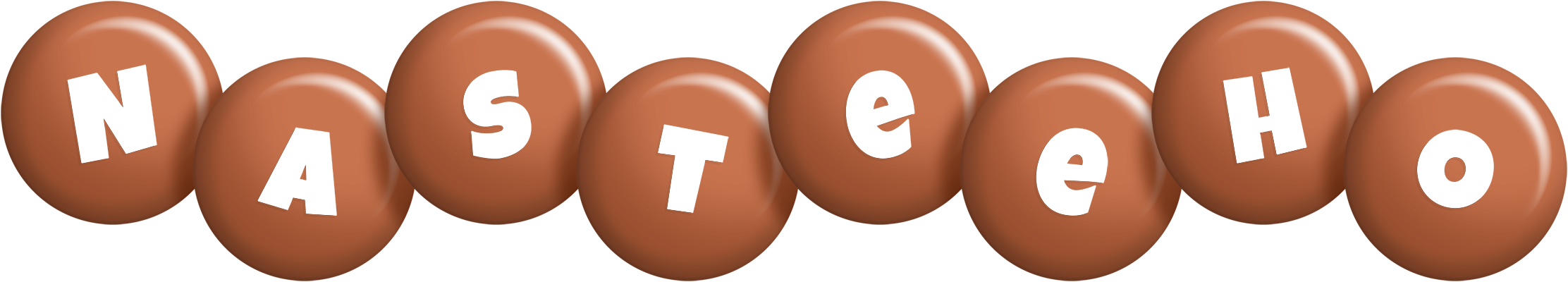 Nasteeho candy-brown logo