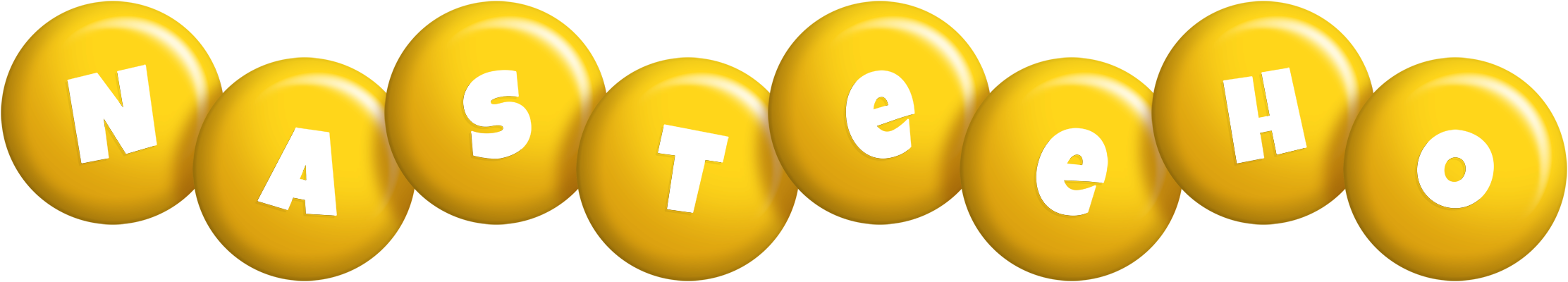 Nasteeho candy-yellow logo