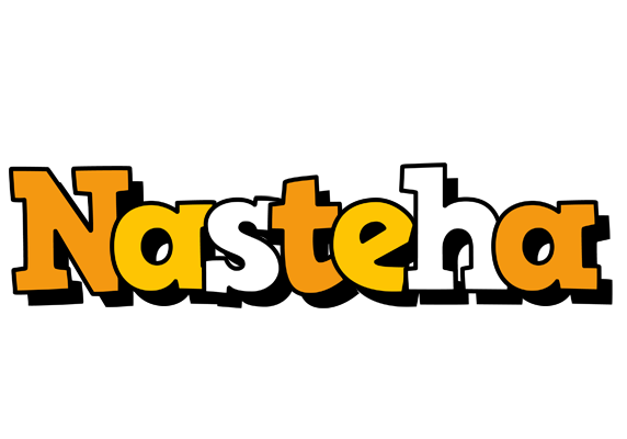 Nasteha cartoon logo