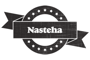 Nasteha grunge logo