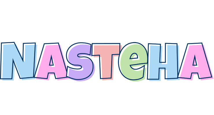 Nasteha pastel logo