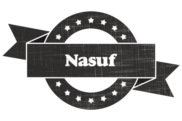 Nasuf grunge logo