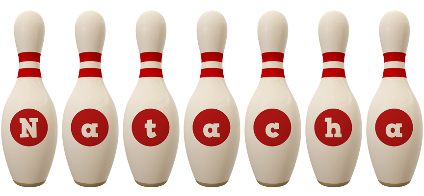 Natacha bowling-pin logo