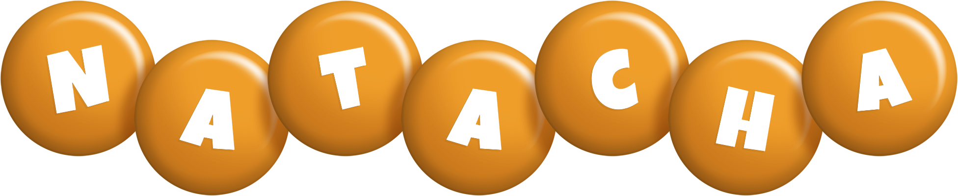Natacha candy-orange logo