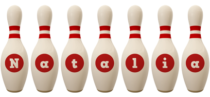 Natalia bowling-pin logo