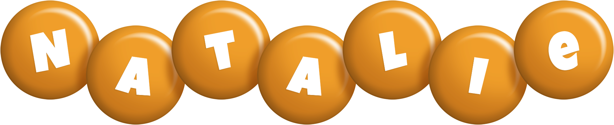 Natalie candy-orange logo