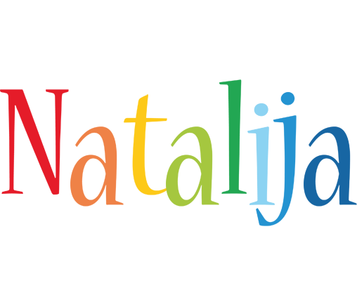 Natalija birthday logo
