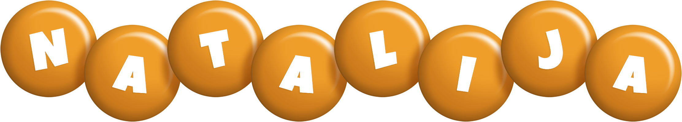 Natalija candy-orange logo
