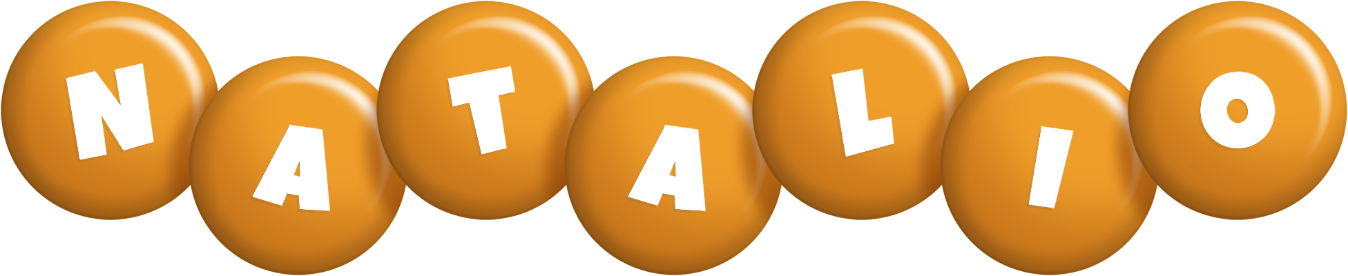 Natalio candy-orange logo