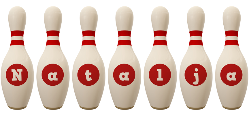 Natalja bowling-pin logo