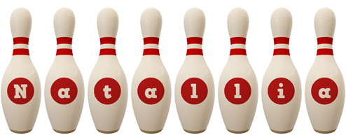 Natallia bowling-pin logo