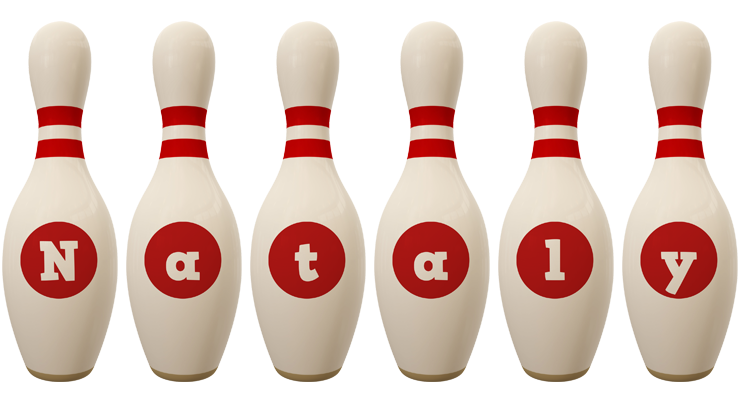 Nataly bowling-pin logo