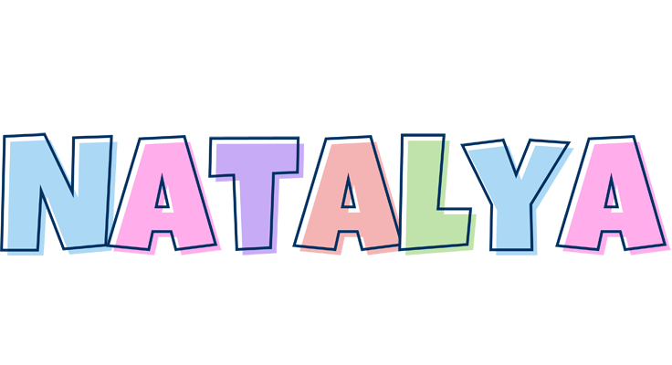 Natalya pastel logo