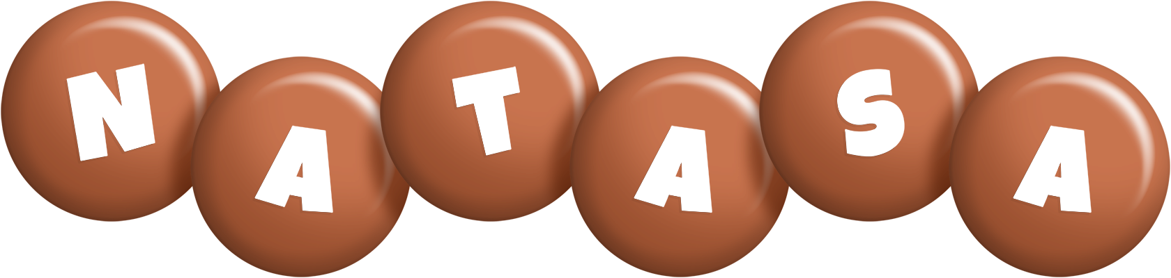 Natasa candy-brown logo