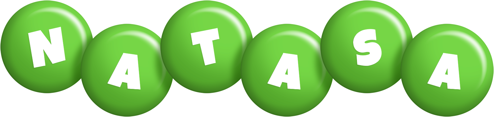 Natasa candy-green logo