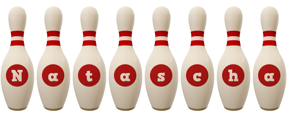 Natascha bowling-pin logo