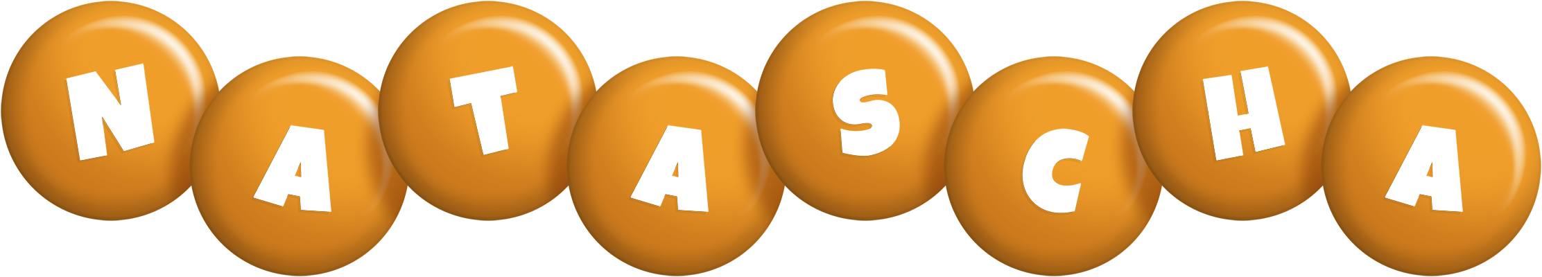 Natascha candy-orange logo