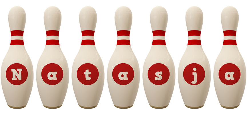 Natasja bowling-pin logo