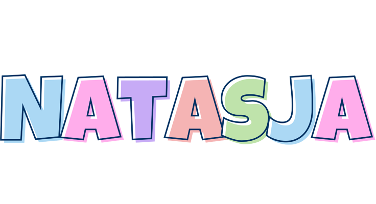 Natasja pastel logo